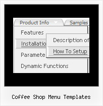 Javascript Create Menu Or List Coffee Shop Menu Templates Coffee Shop Menu Templates Html Code Drop Down Menu