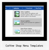 Coffee Shop Menu Templates Javascript Source Code Movable Menu