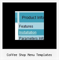 Horizontal Flat Menu Coffee Shop Menu Templates Coffee Shop Menu Templates Xpmenu Javascript