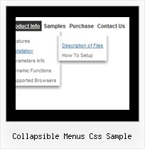 Collapsible Menus Css Sample Dhtml Examples Right Click
