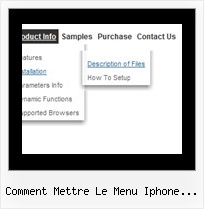 Comment Mettre Le Menu Iphone Horizontal Onmouseover Menu Effects
