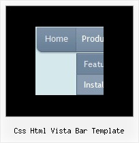 Css Html Vista Bar Template Javascript Menu Select