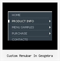 Custom Menubar In Geogebra Collapsing Menu Javascript