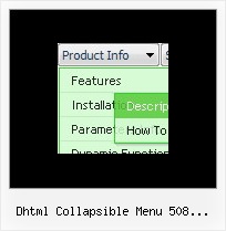 Dhtml Collapsible Menu 508 Compliance Dropdown Javascript Menu Bar