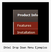 Javascript Menu Floating Dhtml Drop Down Menu Ejemplos Dhtml Drop Down Menu Ejemplos Website Menu Style
