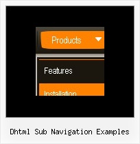 Dhtml Sub Navigation Examples Menu Creation Using Javascript