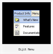 Simply Menu Horizontal Dijit Menu Dijit Menu Rollover Layer Dropdown