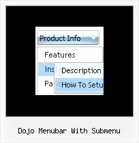 Dojo Menubar With Submenu Popup Vertical Side Menu Javascript