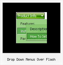 Drop Down Menus Over Flash Menu Java Submenu