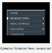 Ejemplos Disabled Menu Javascript Create Menu With Javascript