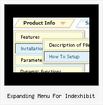 Expanding Menu For Indexhibit Website Menu Style Example