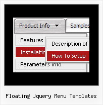 Javascript Menu Creation Floating Jquery Menu Templates Floating Jquery Menu Templates Sample Code Of Drop Down Menu