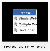 Javascript Scroll Floating Menu Bar For Iphone Floating Menu Bar For Iphone Drop Down Menus Horizontal Style