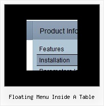 Floating Menu Inside A Table Javascript Vertical Menus