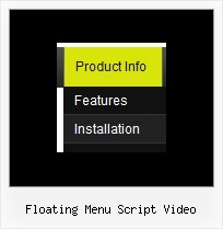 Floating Menu Script Video Java Drop Menus