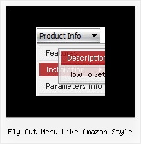 Fly Out Menu Like Amazon Style Webmasters Menu Bar