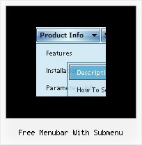 Free Menubar With Submenu Html Drop Down Menu Effects