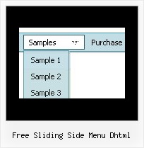 Free Sliding Side Menu Dhtml Javascript Explorer Style Menu