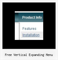 Free Vertical Expanding Menu Website Menu Generator
