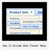 Pull Down Menus In Html How To Divide Html Footer Menu How To Divide Html Footer Menu Horizontal Slide Bar Script