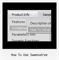 How To Use Swmenufree Dhtml Dynamic Menus