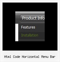 Html Code Horizontal Menu Bar Javascript Tree Menus