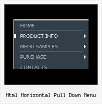 Html Horizontal Pull Down Menu Java Drop Down Menu