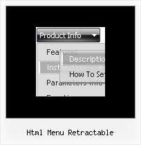 Html Menu Retractable Javascript Popmenu