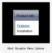Html Movable Menu Iphone Navigation Horizontal Js