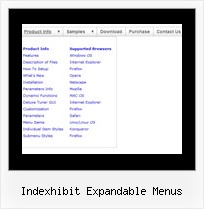 Indexhibit Expandable Menus Dhtml Menu Hover