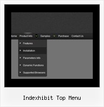 Indexhibit Top Menu Javascript Menu System