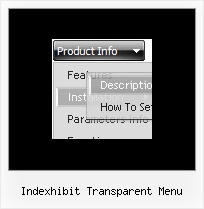 Indexhibit Transparent Menu Website Tab Navigation Example