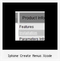 Iphone Create Menus Xcode Dhtml Menus Relative Positioning