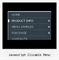 Navigation Bar Code Javascript Clicable Menu Javascript Clicable Menu Vertical Pop Up Menu In Javascript