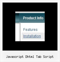 Javascript Dhtml Tab Script Examples Of Menu Editor