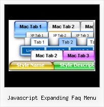 Javascript Expanding Faq Menu Css Change Menu