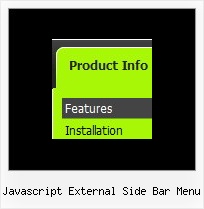 Javascript External Side Bar Menu Scrolling Javascript Menu