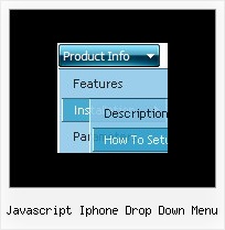 Javascript Iphone Drop Down Menu Pull Down Menu On Mouseover