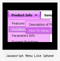 Javascript Menu Like Iphone Html Popup Menu