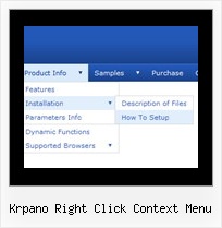 Krpano Right Click Context Menu The Html Code For Drop Downs Menus