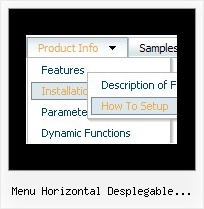 Menu Horizontal Desplegable Javascript Con Submenu Dhtml Menu Xml
