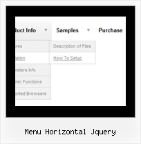 Menu Horizontal Jquery Javascript Floating Menu Example