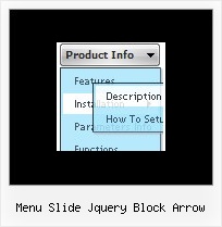 Menu Slide Jquery Block Arrow Website Navigation Examples
