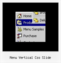 Menu Vertical Css Slide Software Menu Rollover