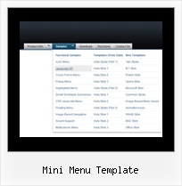 Create Submenus For Navigation Bar Mini Menu Template Mini Menu Template Horizontal Mouseover Frame Scroll