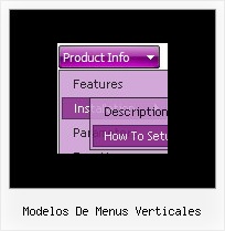 Drop Down Menus Horizontal Style Modelos De Menus Verticales Modelos De Menus Verticales Example Of A Menu