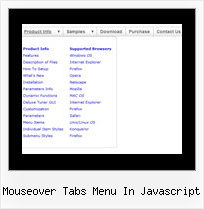 Drop Down Menu Generator Mouseover Tabs Menu In Javascript Mouseover Tabs Menu In Javascript Javascript Right Click Menu