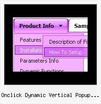 Onclick Dynamic Vertical Popup Menu Web Menu Navigation