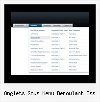 Onglets Sous Menu Deroulant Css Website Javascript Menu