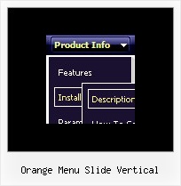 Orange Menu Slide Vertical How To Make A Menu Bar On Html